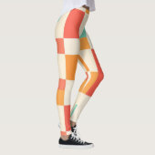 Muster des geometrischen Farbblocks Leggings (Rechts)