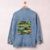 Muster des geteerten Golfplatzes Jeansjacke (Hangar)
