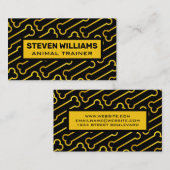 Muster des Goldhundes Visitenkarte (Vorne/Hinten)