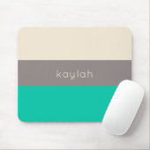 Muster des grünen Farbblocks mit Namen Mousepad (Mit Mouse)