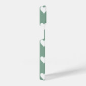 Muster des grünen Herzens iPhone Hülle (Rechte Seite)