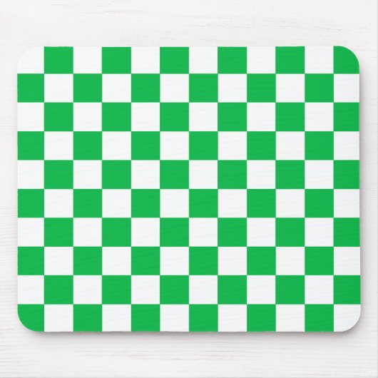 Muster des grünen, weißen, karierten Karos Mousepad (Vorne)