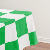 Muster des grünen, weißen, karierten Karos Tischdecke (Beispiel)