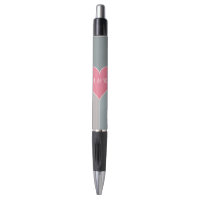 Muster des Herzens, benutzerdefinierter Monogramm-