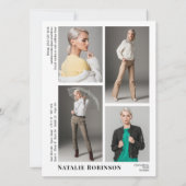 Muster des Kartenvorlagenmodells Vorlage 5 Foto (Rückseite)