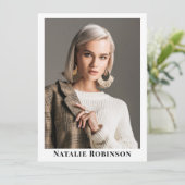 Muster des Kartenvorlagenmodells Vorlage 5 Foto (Stehend Vorderseite)