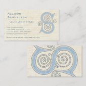 Muster des keltischer Wirbels-elegantes abstraktes Visitenkarte (Vorne/Hinten)