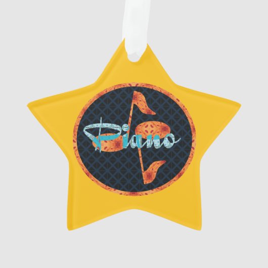 Muster des Klavierzeichens Ornament (Rückseite)