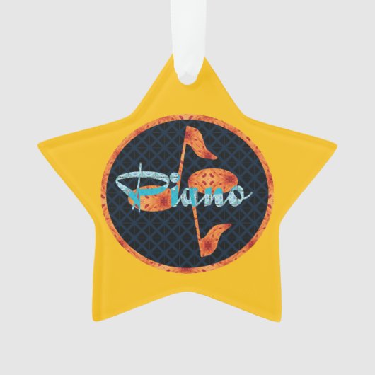 Muster des Klavierzeichens Ornament (Vorderseite)