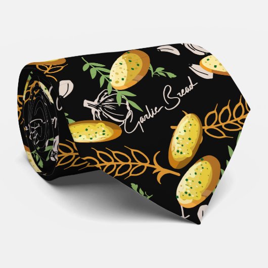 Muster des Knoblauchbrotes V2 Krawatte (Gerollt)