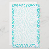 Muster des Korallenriffs Briefpapier (Vorne/Hinten)