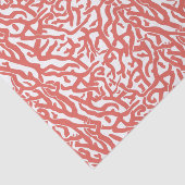 Muster des Korallenriffs Nautical Pink White V2 Seidenpapier (Ausschnitt)