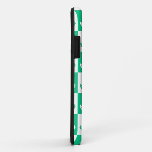 Muster des Kreuzschiffs - Ozeangrün Case-Mate iPhone Hülle (Hinten/Rechts)