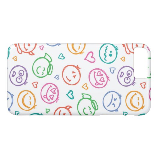 Muster des Lächelns Case-Mate iPhone Hülle (Rückseite (Horizontal))