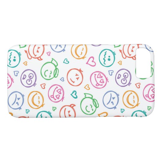 Muster des Lächelns Case-Mate iPhone Hülle (Rückseite (Horizontal))