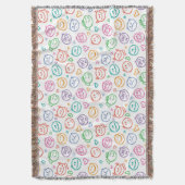 Muster des Lächelns Decke (Vorderseite Vertikal)