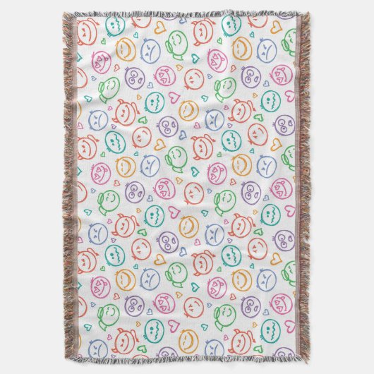 Muster des Lächelns Decke (Vorderseite Vertikal)
