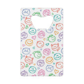 Muster des Lächelns Geldbeutel Flaschenöffner (Rückseite)