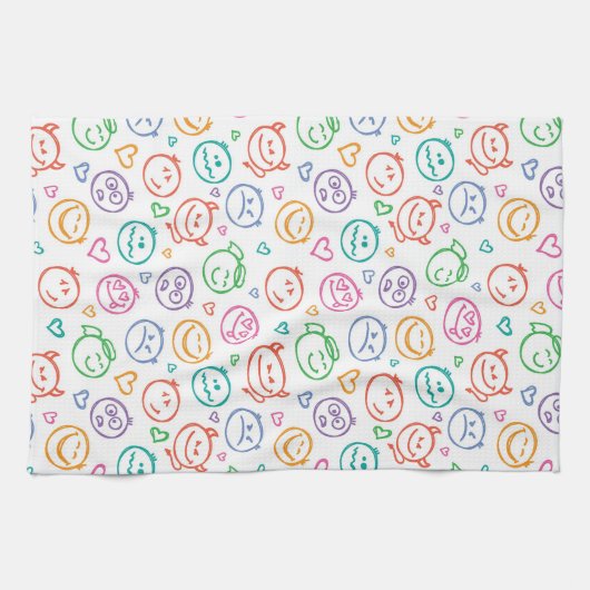 Muster des Lächelns Handtuch (Horizontal)