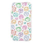 Muster des Lächelns Incipio iPhone Geldbeutel-Hülle (Folio Vorderseite)