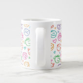Muster des Lächelns Jumbo-Tasse (Rückseite)