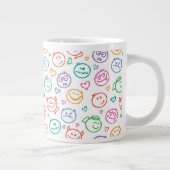 Muster des Lächelns Jumbo-Tasse (Rechts)