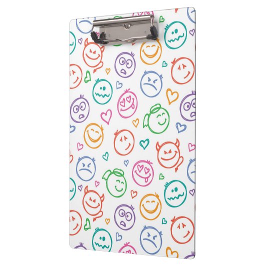 Muster des Lächelns Klemmbrett (Links)