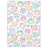 Muster des Lächelns Klemmbrett (Rückseite)