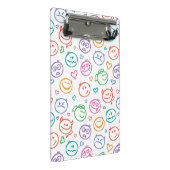 Muster des Lächelns Mini Klemmbrett (Schrägansicht)