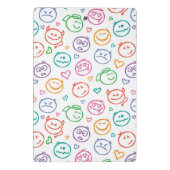 Muster des Lächelns Mini Klemmbrett (Rückseite)