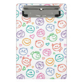 Muster des Lächelns Mini Klemmbrett (Vorderseite)