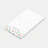 Muster des Lächelns Post-it Klebezettel (angewinkelt)