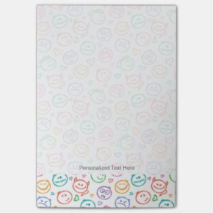 Muster des Lächelns Post-it Klebezettel