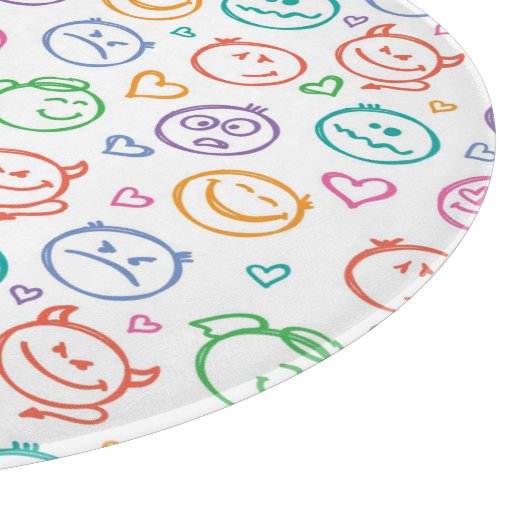 Muster des Lächelns Schneidebrett (Ecke)