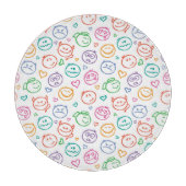 Muster des Lächelns Schneidebrett (Vorderseite)