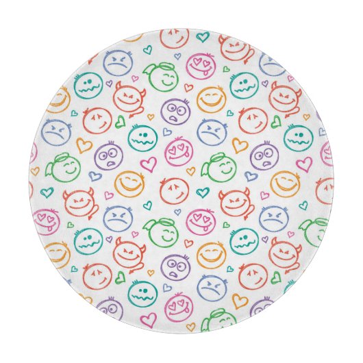 Muster des Lächelns Schneidebrett (Vorderseite)