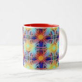 Muster des Lichts Boho Zweifarbige Tasse (VorderseiteRechts)