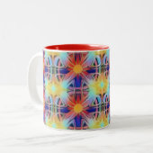 Muster des Lichts Boho Zweifarbige Tasse (Vorderseite Links)