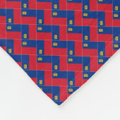 Muster des Liechtensteinischen Flaggenmusters Fleecedecke (Ecke)