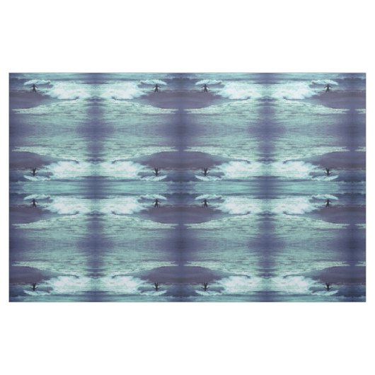Muster des Menschen auf Meereswellen Stoff (Fat Quarter (45,7 x 55,9 cm))