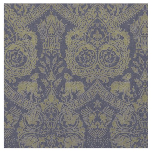 Muster des mittelalterlichen 13. Jahrhunderts Stoff (Nahaufnahme)