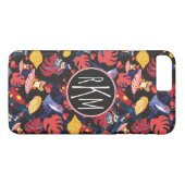Muster des Monogramms der Liebhaber-Frosch-| Case-Mate iPhone Hülle (Rückseite (Horizontal))