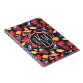 Muster des Monogramms der Liebhaber-Frosch-| Notizblock (Rechte Seite)