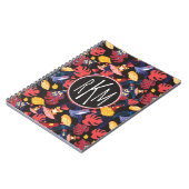 Muster des Monogramms der Liebhaber-Frosch-| Notizblock (Linke Seite)