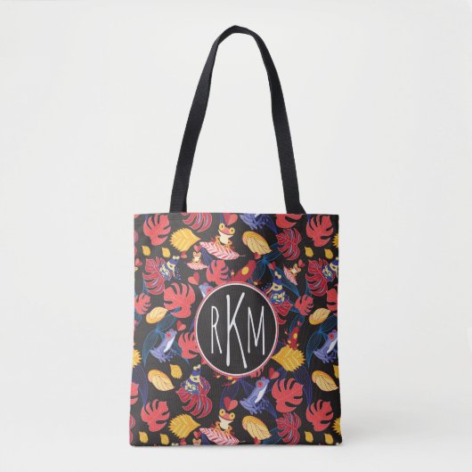Muster des Monogramms der Liebhaber-Frosch-| Tasche (Vorderseite)