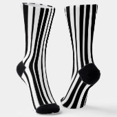 Muster des Musters der weißen schwarzen vertikalen Socken (Gewinkelt)