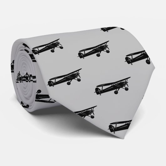 Muster des Musters des Flugzeugmusters Blau Krawatte (Gerollt)