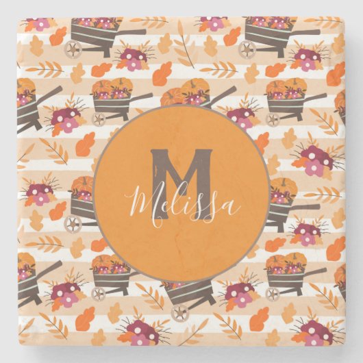 Muster des Musters für das Muster der Whimsical Fa Steinuntersetzer (Vorderseite)