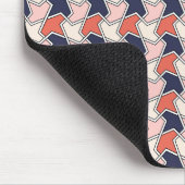 Muster des Musters "Islamisch Red White Geometric  Mousepad (Ecke)
