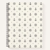 Muster des Nautical Anchor Wheels Notizblock (Vorderseite)